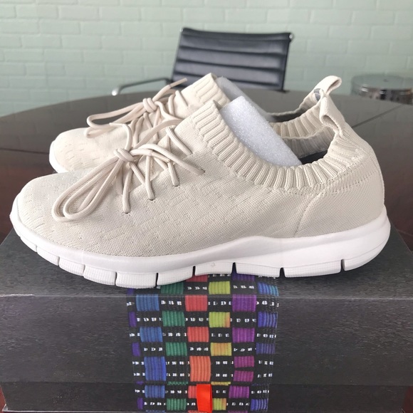 Bernie Mev. Plush Nude Flyknit Sneakers - Picture 1 of 8